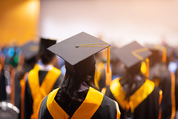 college student at graduation
