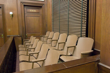 jury chairs in court room